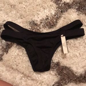 Victoria’s Secret Swim Itsy bottom black NWT!